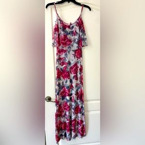 Floral Fitted Maxi Dress
